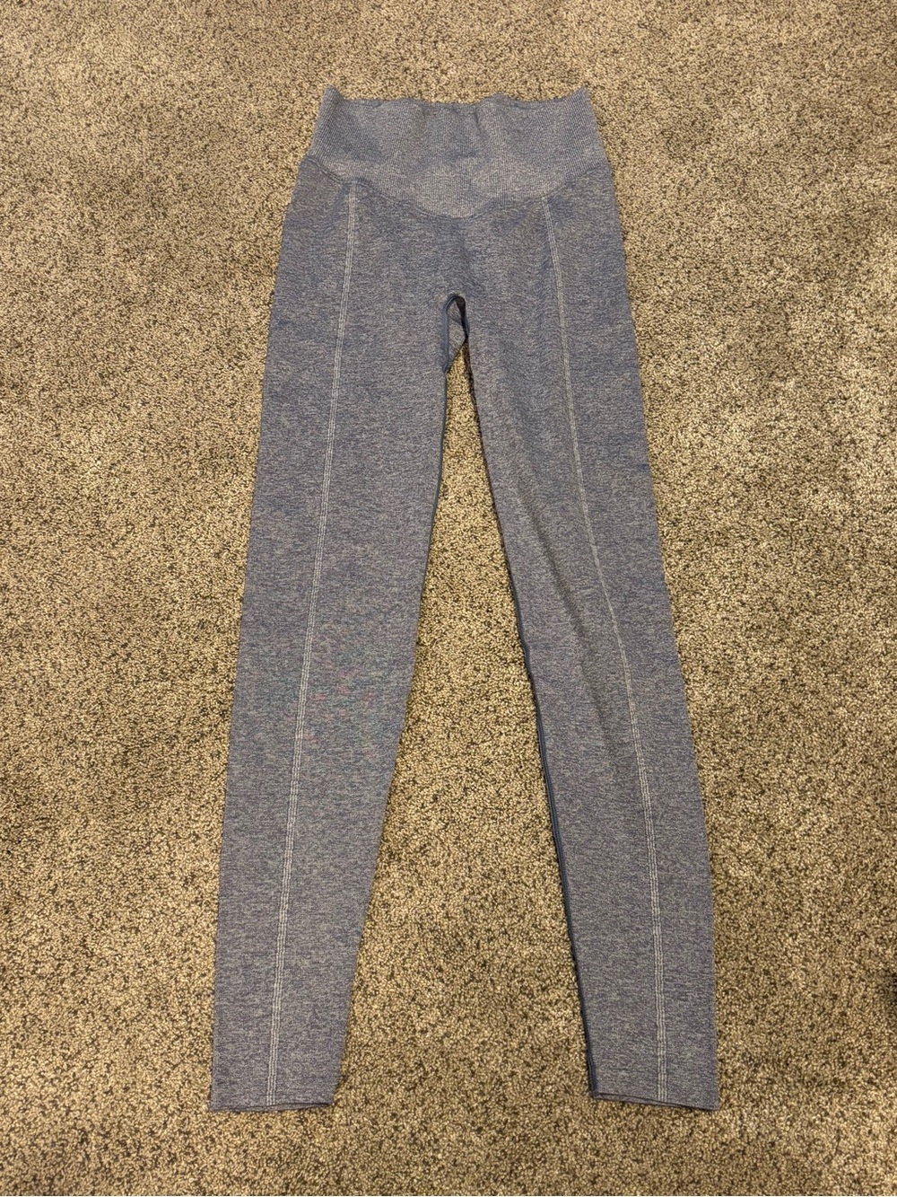 PINK Victoria's Secret Heather Gray-Blue High-Waist Leggings